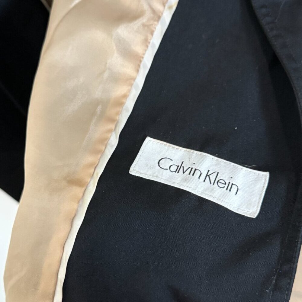 Calvin Klein trench coat jacket Sz M WOMEN USA - Picture 7 of 8